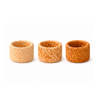 Anel de Guardanapo de Rattan Artesanal para Mesa Posta e Decoração