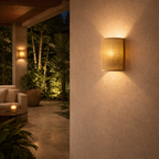 Arandela de Parede em Bambu para Sala e Quarto com Luz Decorativa | Cascais