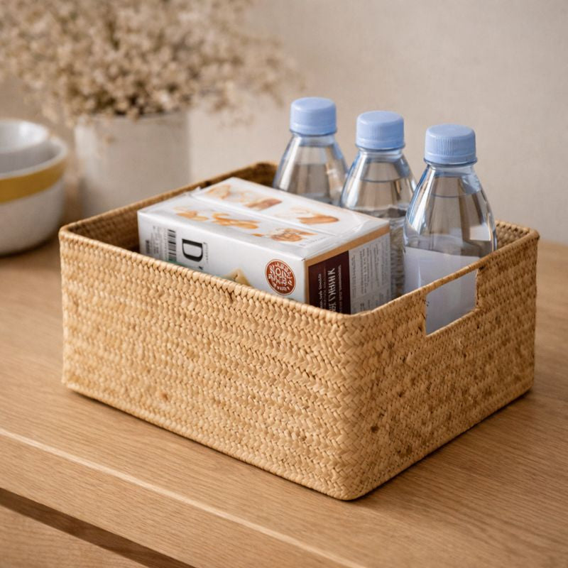 Cesto Organizador Rattan para Banheiro E Casa Design Natural| Sevilla