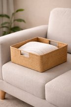 Cesto Organizador Rattan para Banheiro E Casa Design Natural| Sevilla