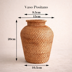 Vaso Decorativo de Vime para Mesa e Sala com Design Artesanal | Positano 7