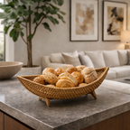 Fruteira Decorativa de Mesa Trançada à Mão para Cozinha e Sala de Jantar – Comporta 5