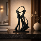 Escultura Abstrata Decorativa de Casal em Resina | Essenza