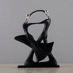 Escultura Abstrata Decorativa de Casal em Resina | Essenza