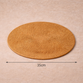 Jogo Americano Redondo e Oval de Mesa Rattan para Mesa Posta|Toscana