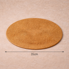 Jogo Americano Redondo e Oval de Mesa Rattan para Mesa Posta|Toscana