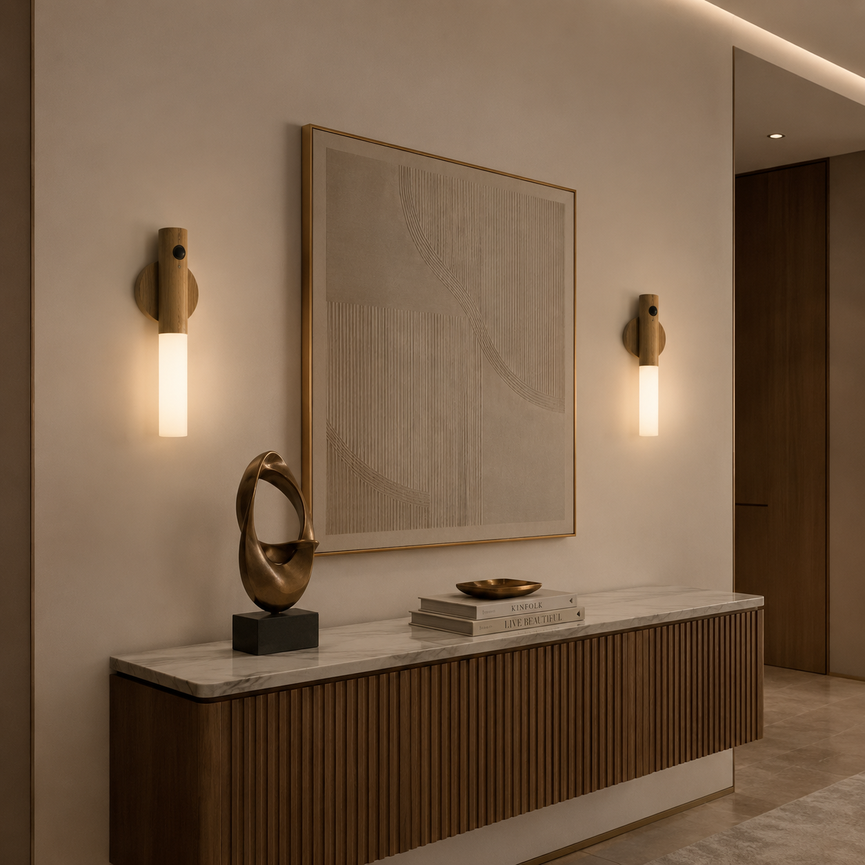 Luminária LED Recarregável com Sensor de Movimento | Viena