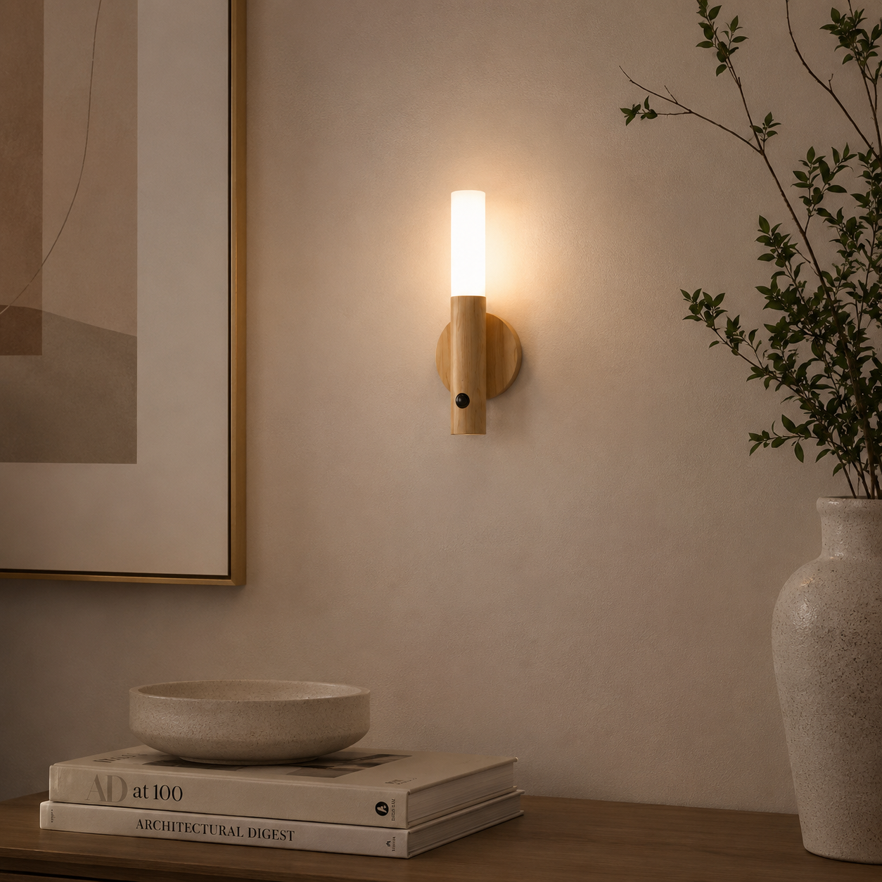 Luminária LED Recarregável com Sensor de Movimento | Viena