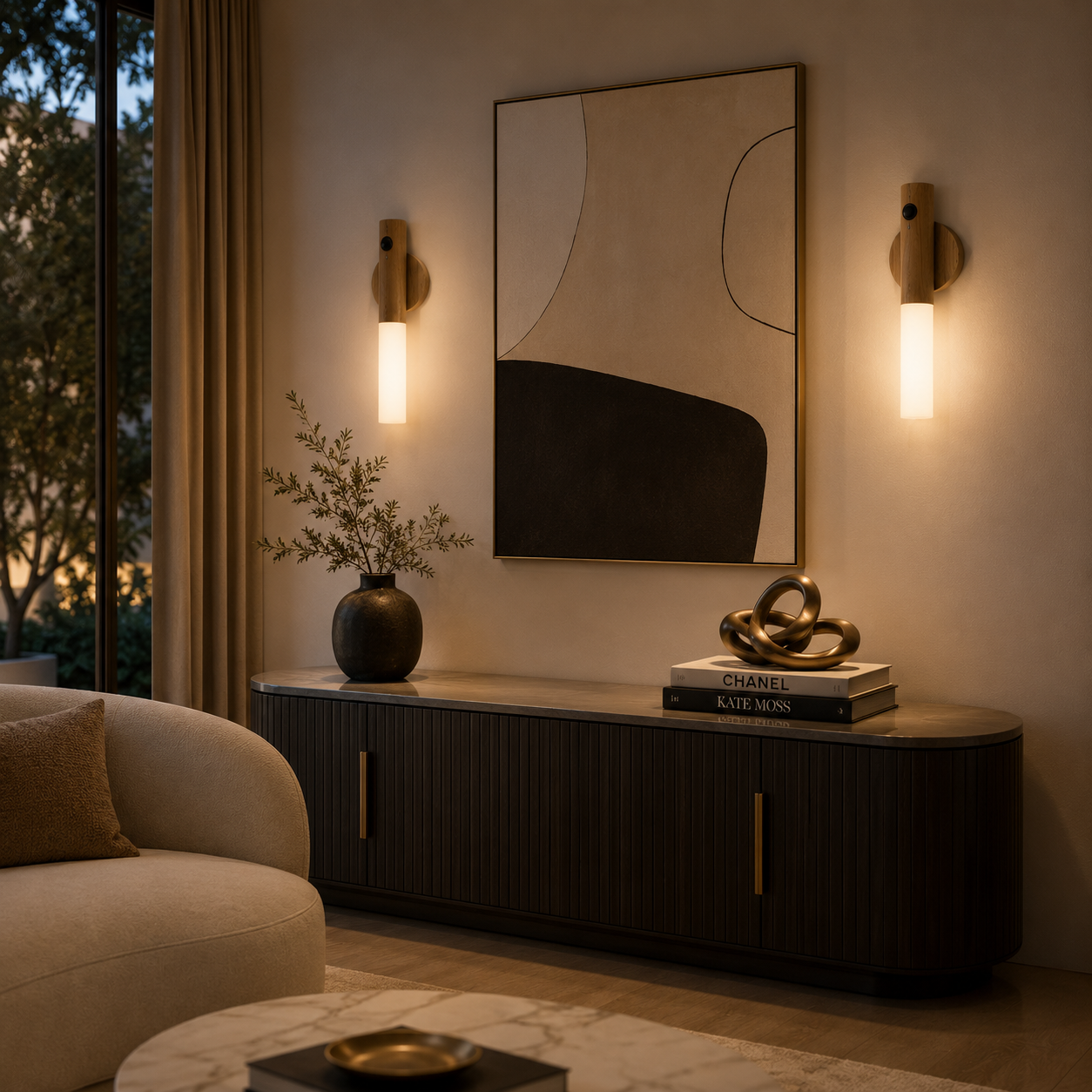 Luminária LED Recarregável com Sensor de Movimento | Viena