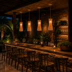 Luminária Led Pendente de Bambu Japonesa | Itacaré