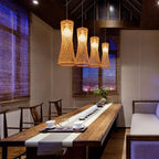 Luminária Led Pendente de Bambu Japonesa | Itacaré