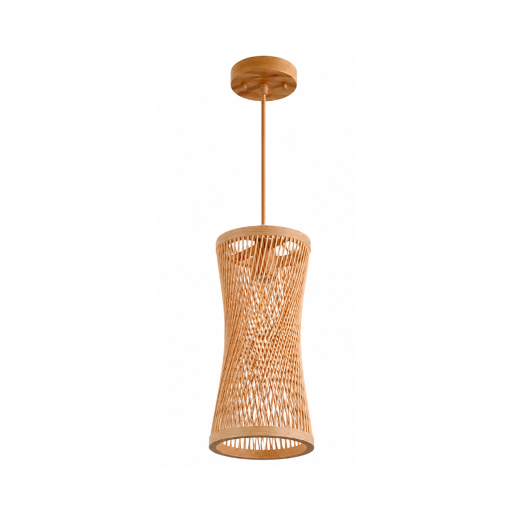 Luminária Led Pendente de Bambu Japonesa | Itacaré
