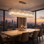Lustre de Cristal LED para Sala de Jantar Moderno | Élysée