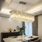 Lustre de Cristal LED para Sala de Jantar Moderno | Élysée