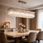 Lustre de Cristal LED para Sala de Jantar Moderno | Élysée