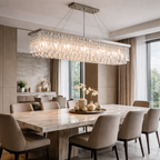 Lustre de Cristal LED para Sala de Jantar Moderno | Élysée