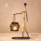 Porta Vela Decorativo em Escultura para Sala e Quarto com Design Artístico |