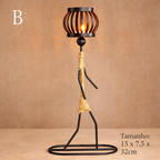 Porta Vela Decorativo em Escultura para Sala e Quarto com Design Artístico |