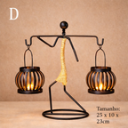 Porta Vela Decorativo em Escultura para Sala e Quarto com Design Artístico |
