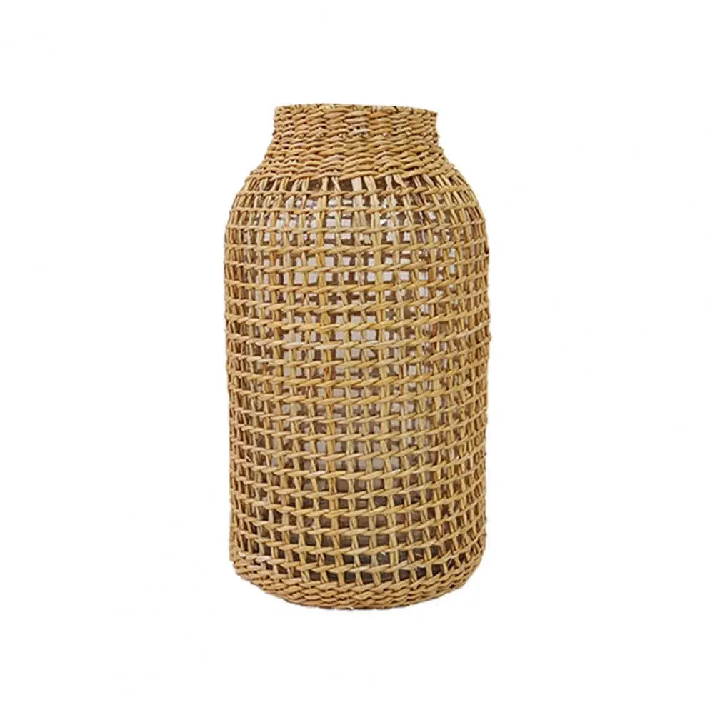 Vaso Decorativo de Vidro com Fibra Natural | Kyoto