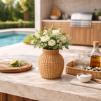 Vaso Decorativo de Vime para Mesa e Sala com Design Artesanal | Positano