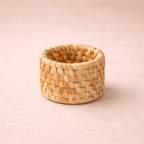 Anel de Guardanapo de Rattan Artesanal para Mesa Posta