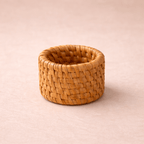 Anel de Guardanapo de Rattan Artesanal para Mesa Posta