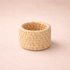 Anel de Guardanapo de Rattan Artesanal para Mesa Posta
