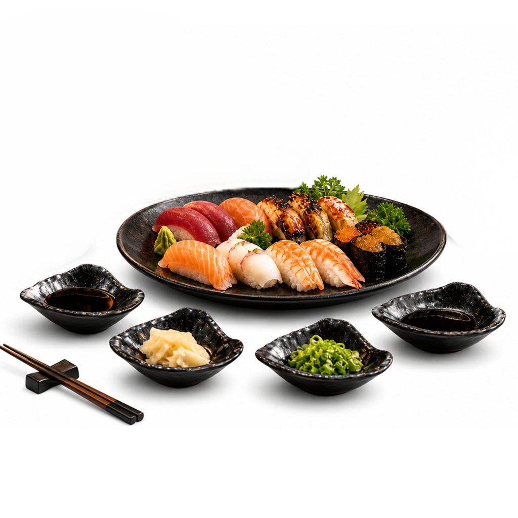 Petisqueira Japonesa de Cerâmica Kit 6 Unidades