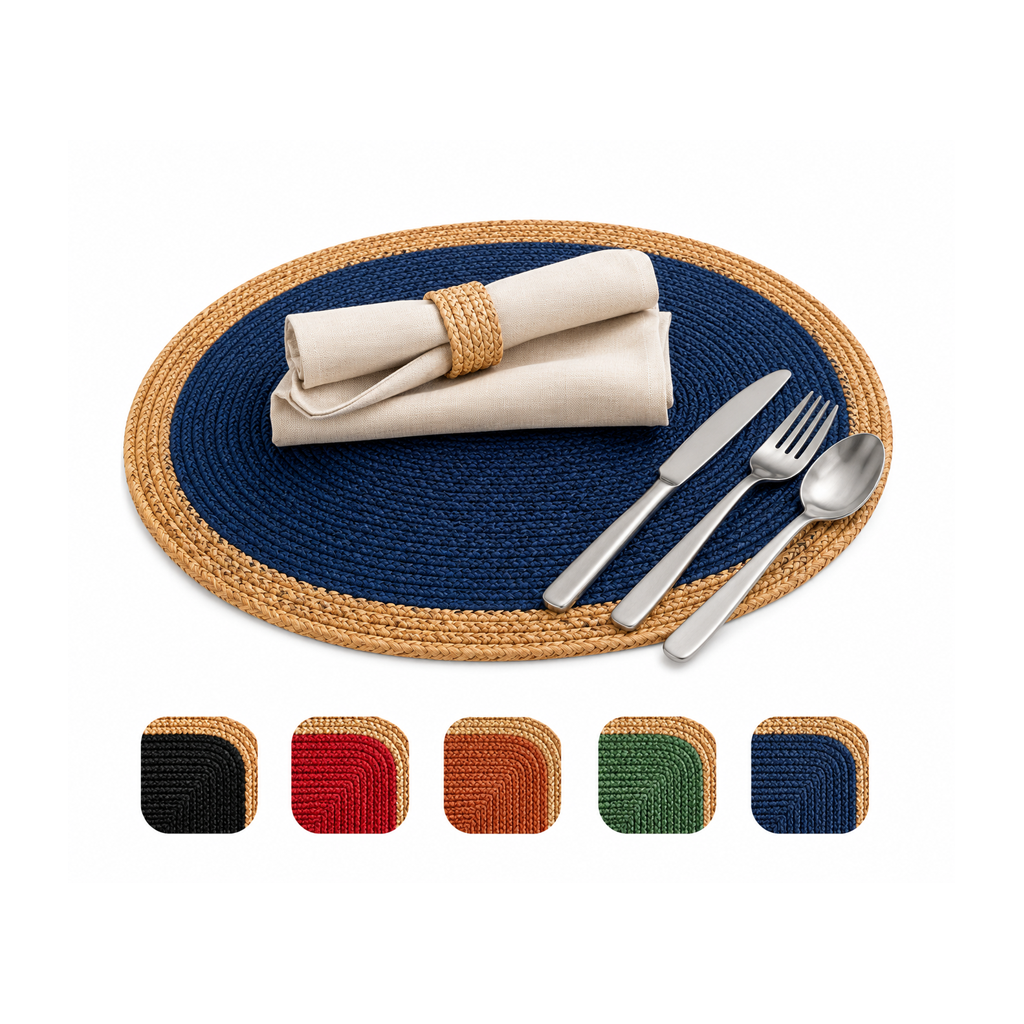 Jogo Americano Redondo de Mesa Colorido para Jantar e Mesa Posta 38cm | Cartagena 1