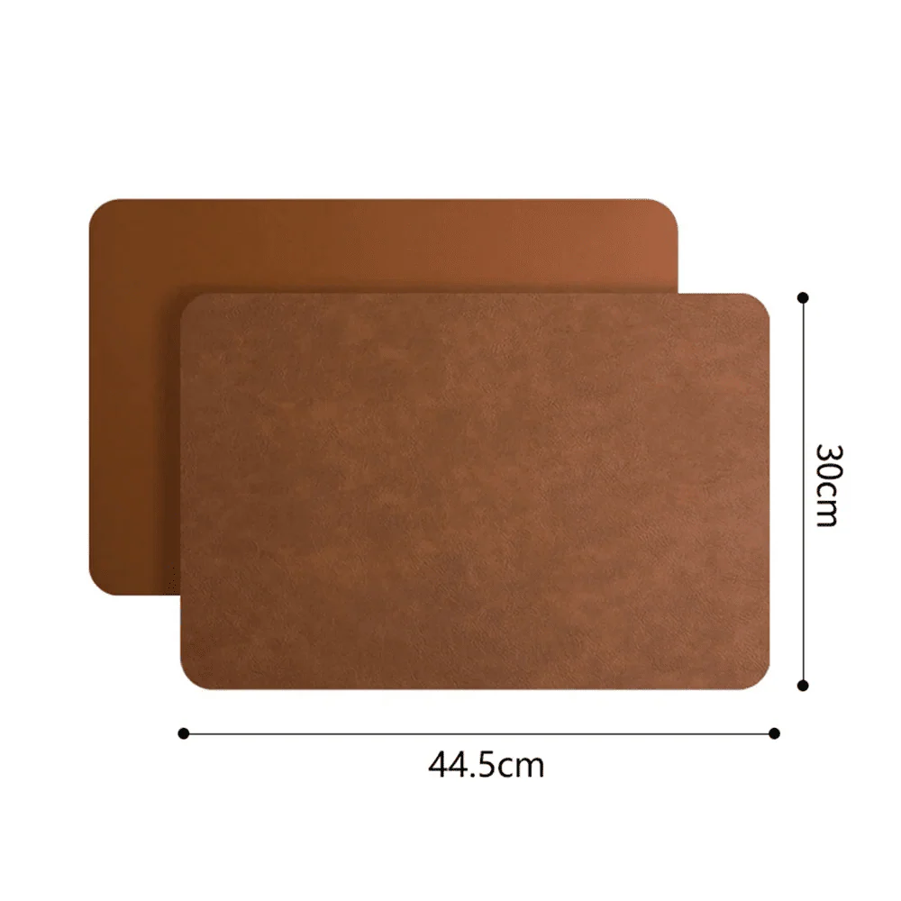 Jogo Americano em Couro PU Ecológico Kit 6 Unidades