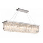 Lustre de Cristal LED Linear Moderno para Sala de Jantar