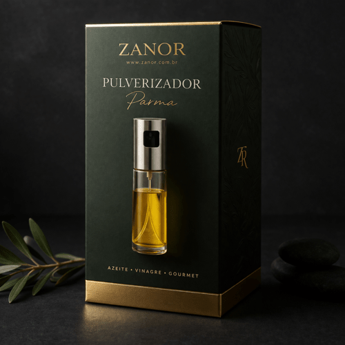 Pulverizador de Azeite Spray em Vidro para Cozinha