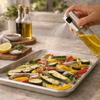 Pulverizador de Azeite Spray em Vidro para Cozinha