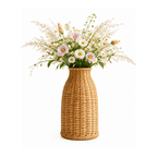 Vaso Decorativo em Fibra Natural para Sala e Mesa